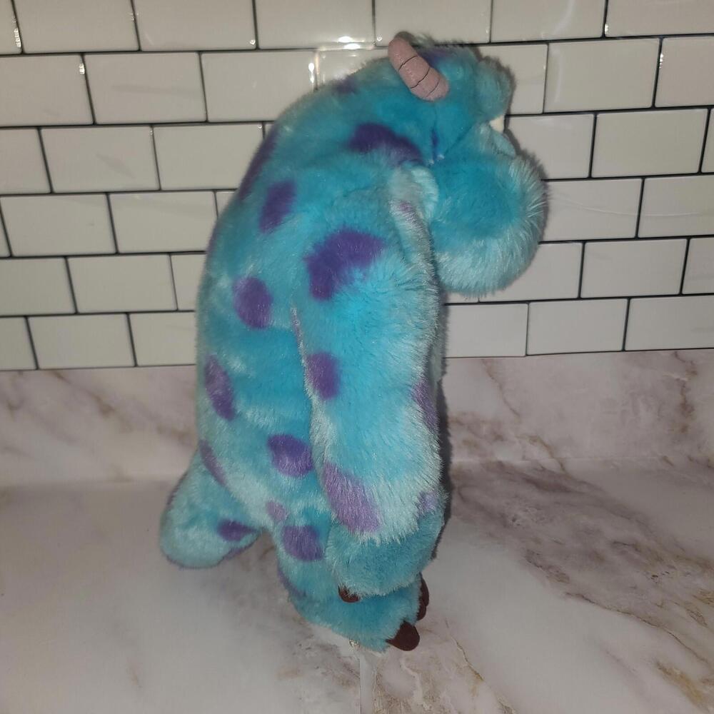 Disney Store Sully Monsters Inc Plush 16” Stuffed Animal Authentic Blue Monster - Picture 7 of 8